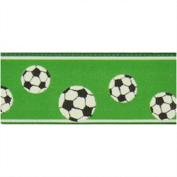 hotex Motivband Fußball dunkelgrün 4cm 3m hotex Motivband Fußball dunkelgrün 4cm 3m
