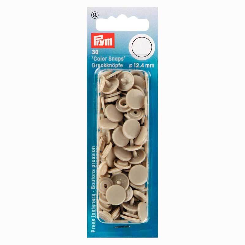 Prym Color Snaps Druckknöpfe beige 12,4mm 30 Stück