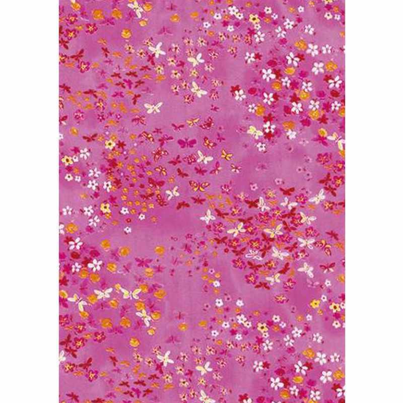décopatch Papier Wiese pink 3 Bogen
