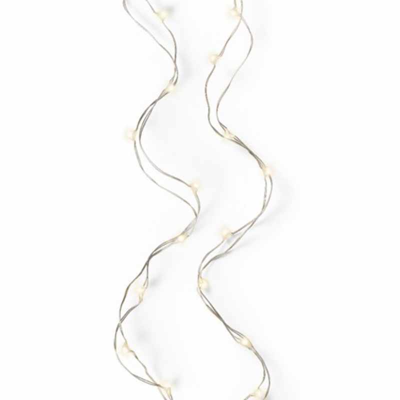 LED Micro Strang batteriebetrieben warmweiß 495cm