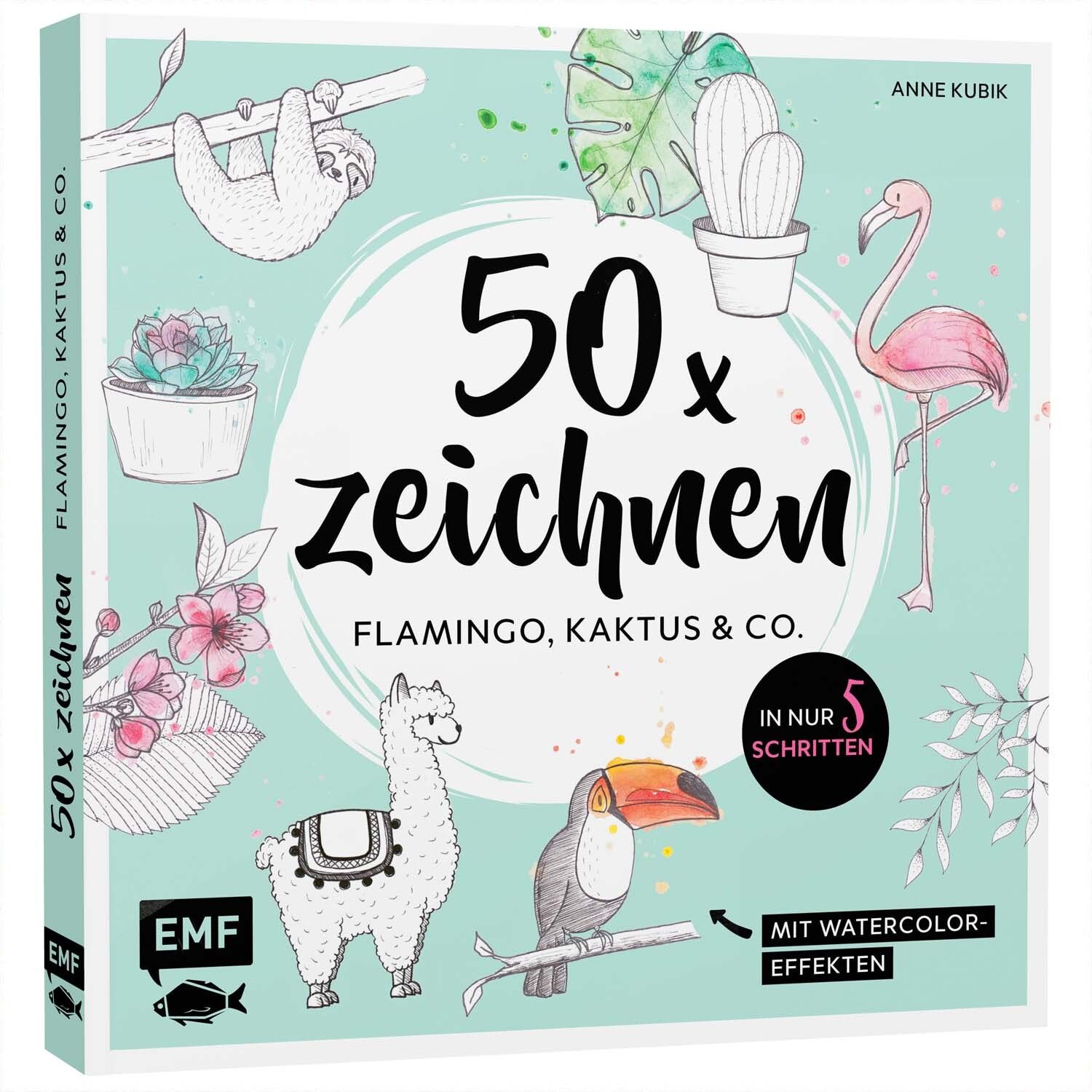 EMF 50 x zeichnen - Flamingo, Kaktus und Co.