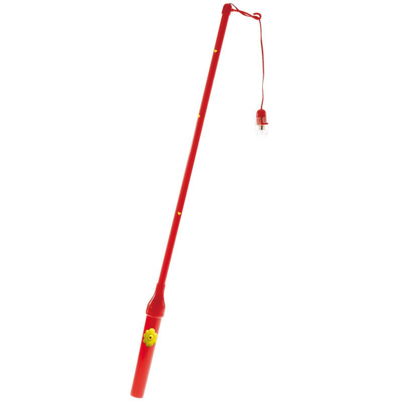Laternenstab elektrisch mit Herzen rot 50cm