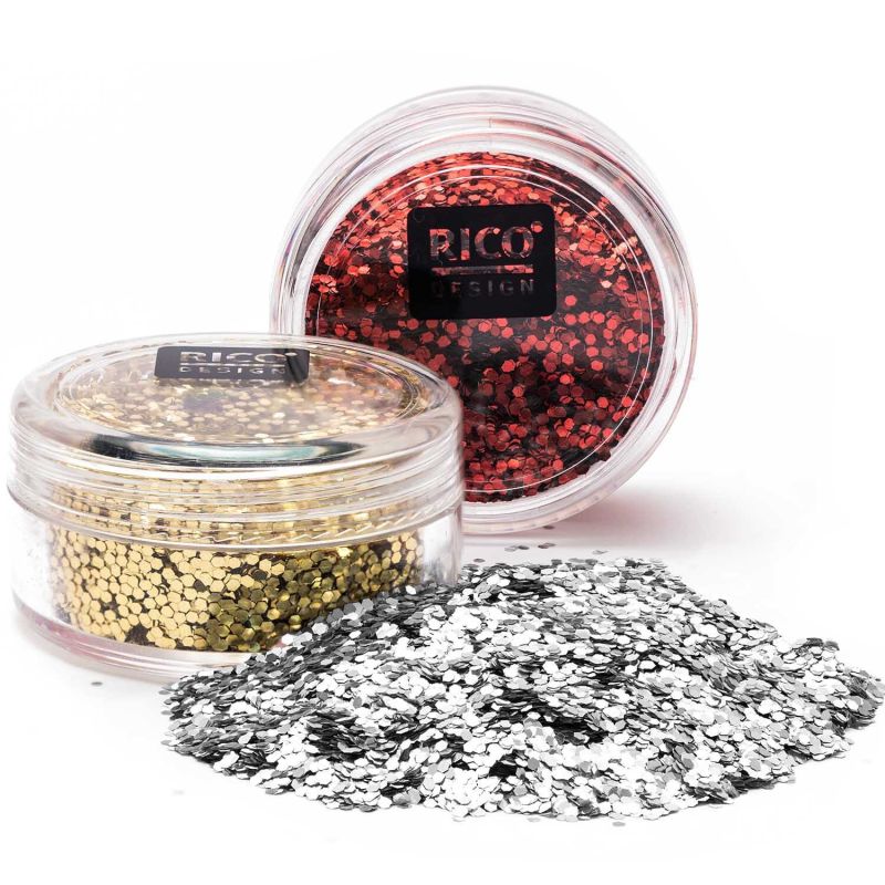 Rico Design Glitter große Flakes 6g