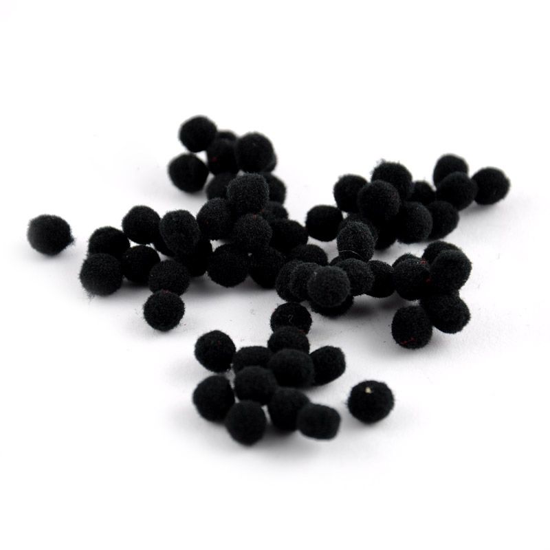 Rico Design Pompons schwarz
