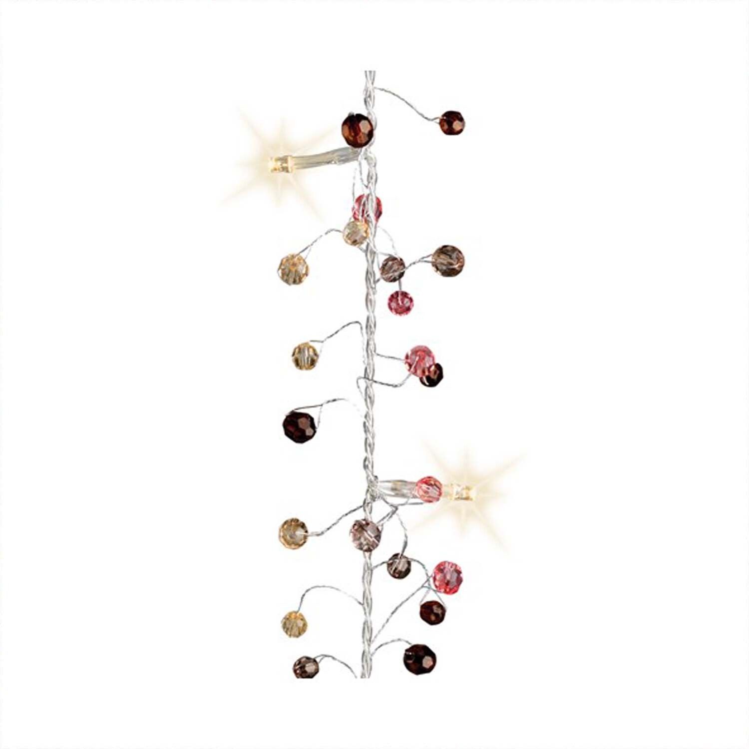 LED Perlen-Girlande batteriebetrieben warmweiß 150cm