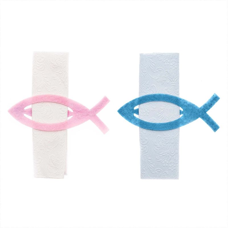 Filz-Serviettenhalter Fisch 6 Stück