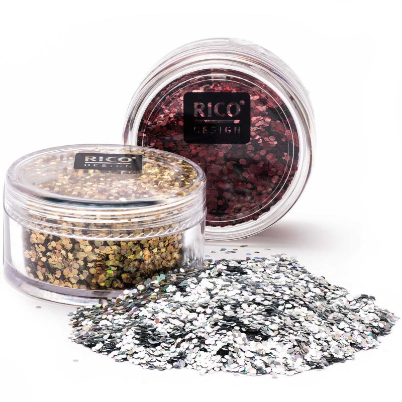 Rico Design Hologramm Glitter große Flakes 6g