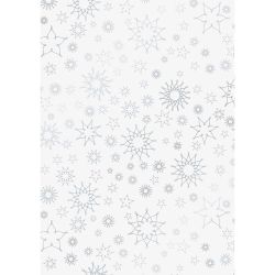 HEYDA Transparentpapier Stardust silber 50x70cm 115g/m² HEYDA Transparentpapier Stardust silber 50x70cm 115g/m²