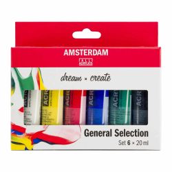 AMSTERDAM Acrylfarbe Set 6x20ml AMSTERDAM Acrylfarbe Set 6x20ml