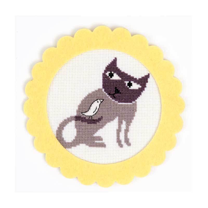 Rico Design Stickpackung Katze 16cm
