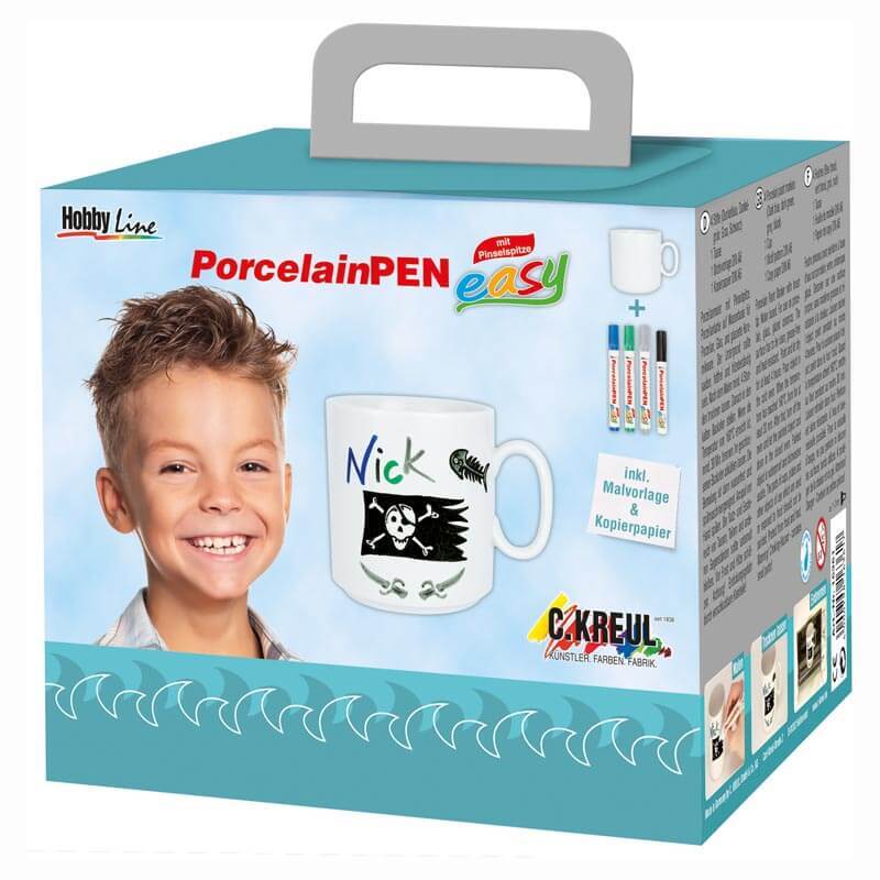 KREUL Porzellanmal Set für Jungen 7teilig