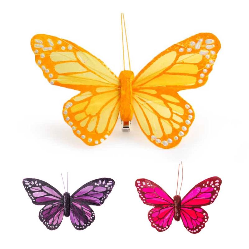 Schmetterling mit Clip 12cm