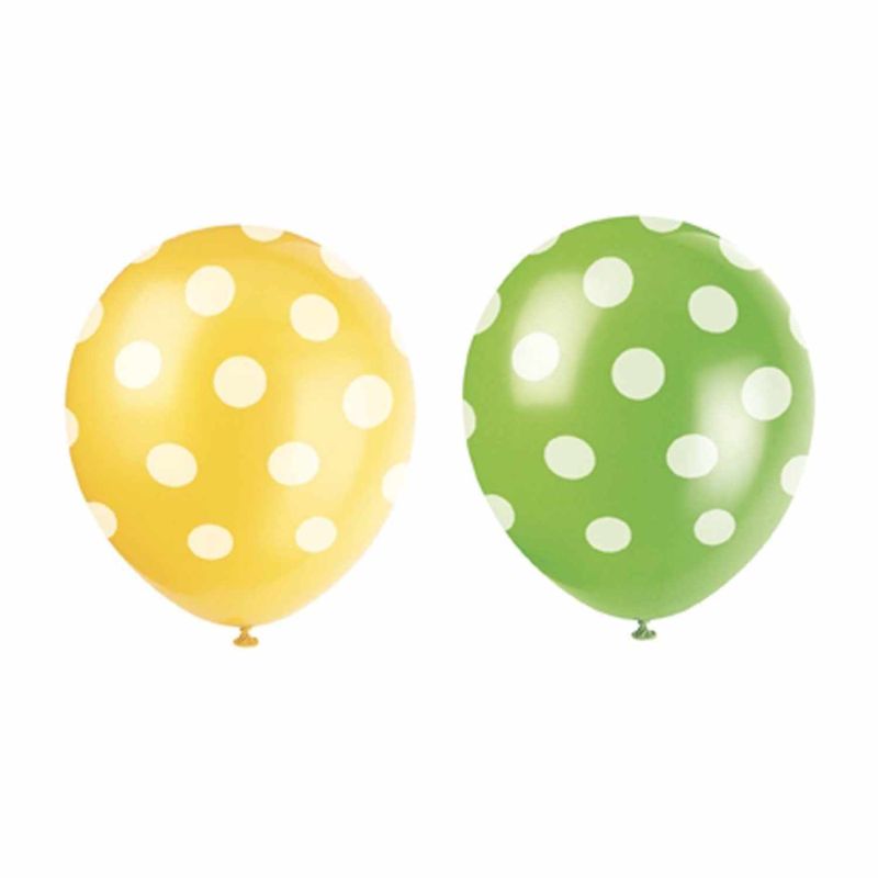 Partystrolche Luftballons gepunktet 30cm 6 Stück
