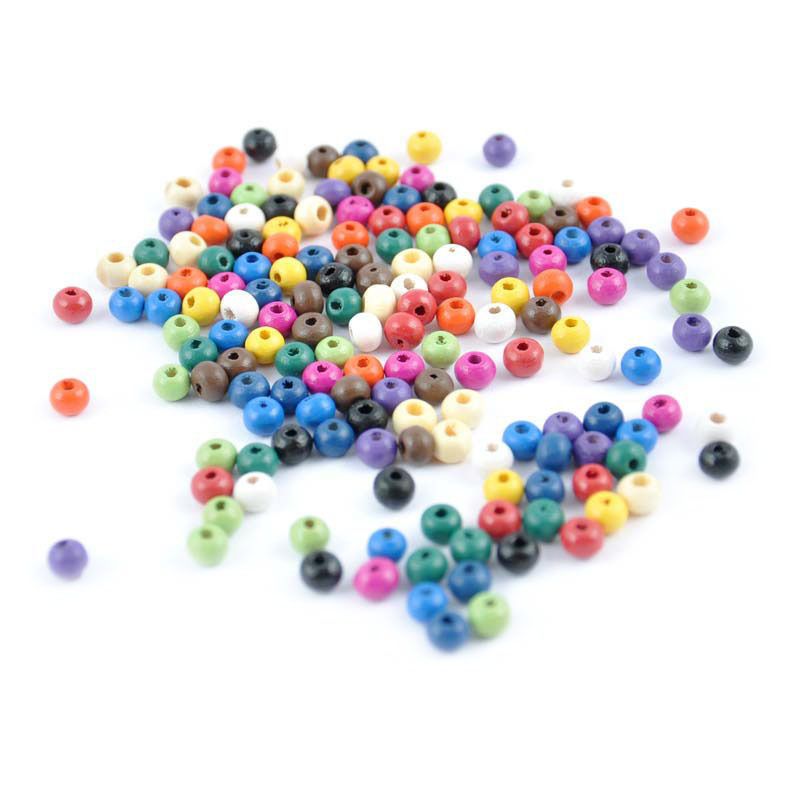 Rico Design Holzperlen 6mm 125 Stück