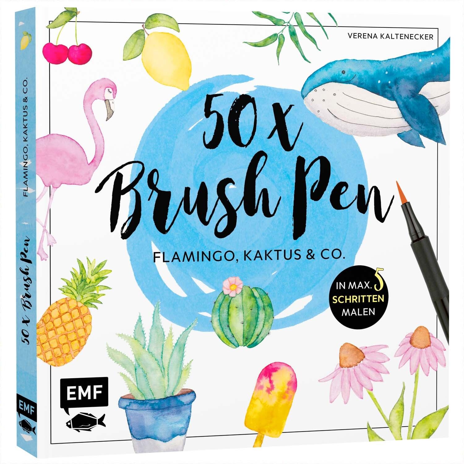EMF 50x Brush Pen - Flamingo, Kaktus & Co.