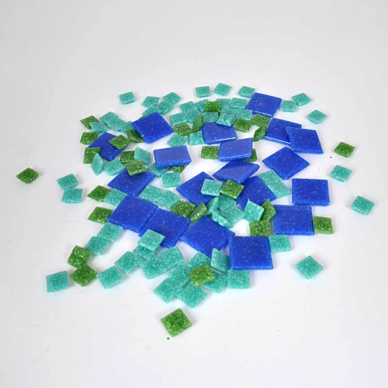 Rico Design Glas-Mosaiksteine 10x10mm 200g ca. 72 Stück