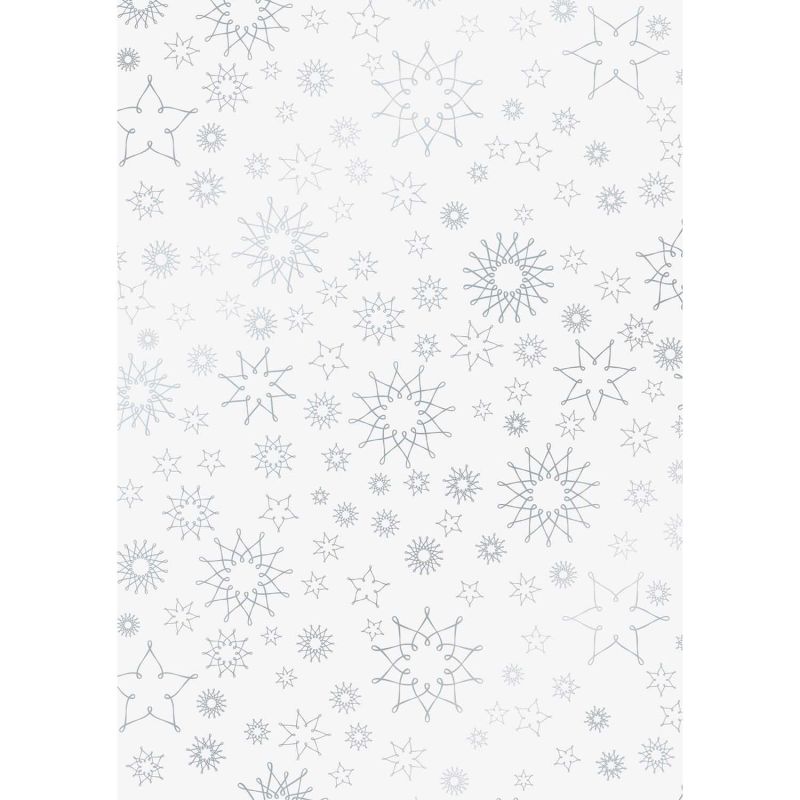 HEYDA Transparentpapier Stardust silber 50x70cm 115g/m²