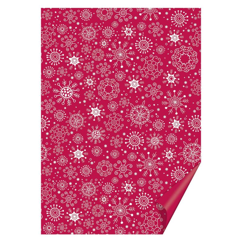 HEYDA Bastelkarton rot kristall 50x70cm 300g/m² Hot Foil