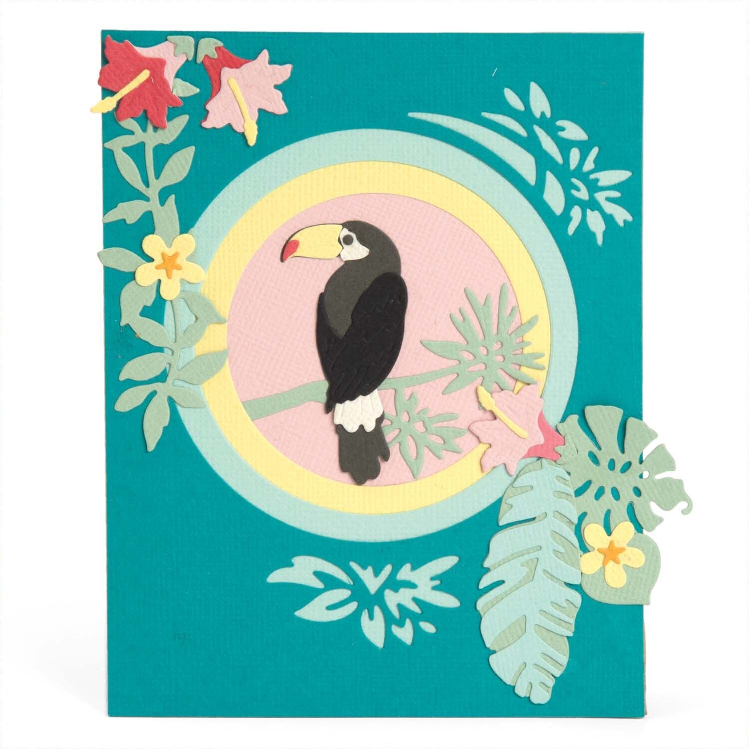 Sizzix Thinlits Die Set Jungle Shadow Box by Courtney Chilson