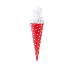 goldbuch Schul- und Geschenktüte Herzen rot-weiß 35cm goldbuch Schul- und Geschenktüte Herzen rot-weiß 35cm