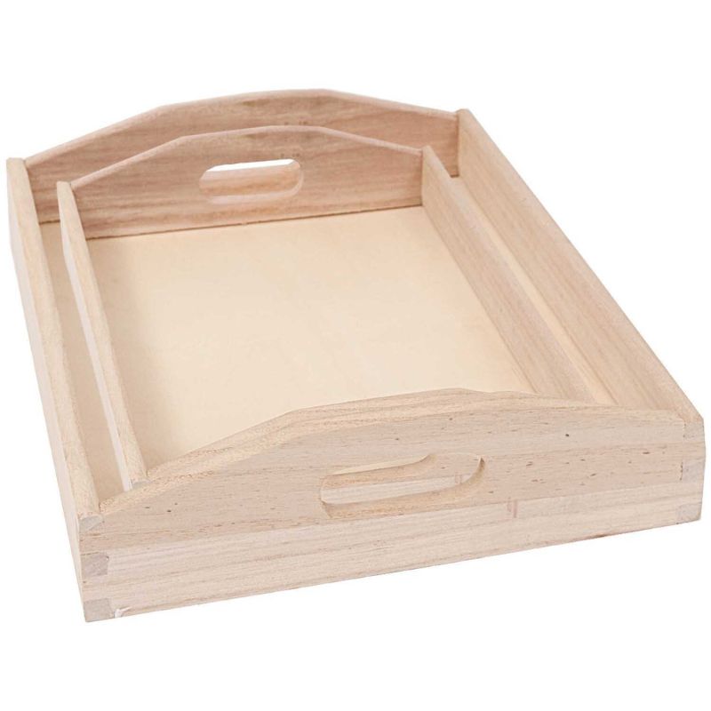 Rico Design Tablett rechteckig natur