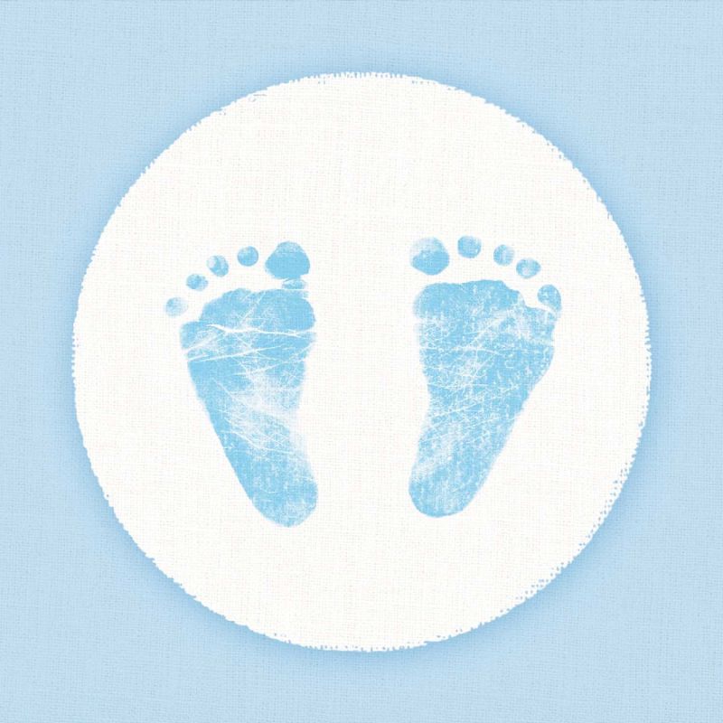 Ambiente Serviette Baby Steps Boy 33x33cm 20 Stück