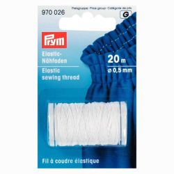 Prym Elastic-Nähfaden weiß 0,5mm 20m Prym Elastic-Nähfaden weiß 0,5mm 20m