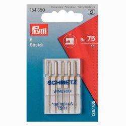 Prym Nähmaschinennadeln 130/705 Stretch Nr.75 5 Stück Prym Nähmaschinennadeln 130/705 Stretch Nr.75 5 Stück