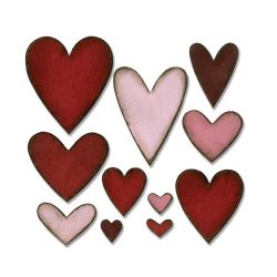 Sizzix Bigz Die Heartfelt Stanzschablone Sizzix Bigz Die Heartfelt Stanzschablone
