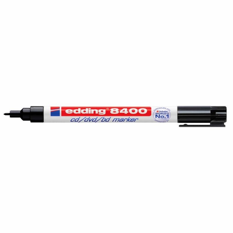 edding 8400 cd/dvd/bd marker schwarz 0,5-1mm