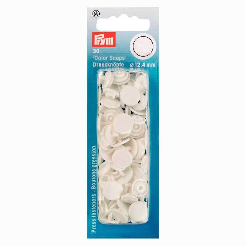 Prym Color Snaps Druckknöpfe weiß 12,4mm 30 Stück
