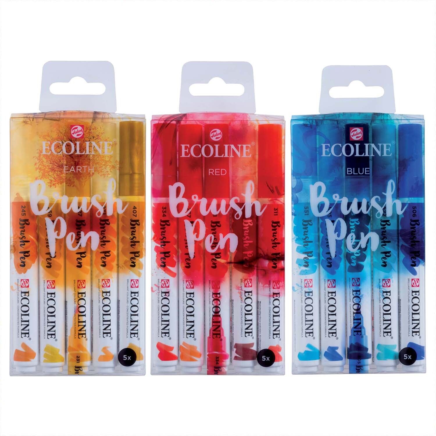 ECOLINE Brush Pen Set 5 Stück erde