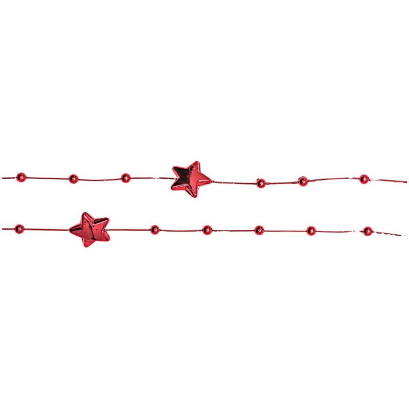 Girlande mit Sternen und Perlen 180cm