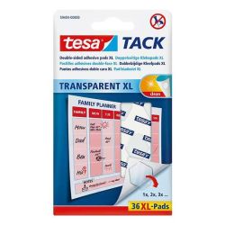 tesa TACK Klebepads XL transparent 36 Stück tesa TACK Klebepads XL transparent 36 Stück