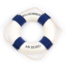 Rettungsring blau-weiß 14cm Rettungsring blau-weiß 14cm