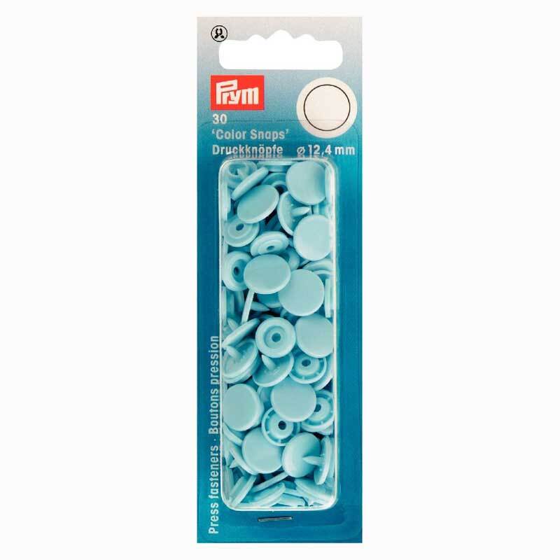 Prym Color Snaps Druckknöpfe hellblau 12,4mm 30 Stück