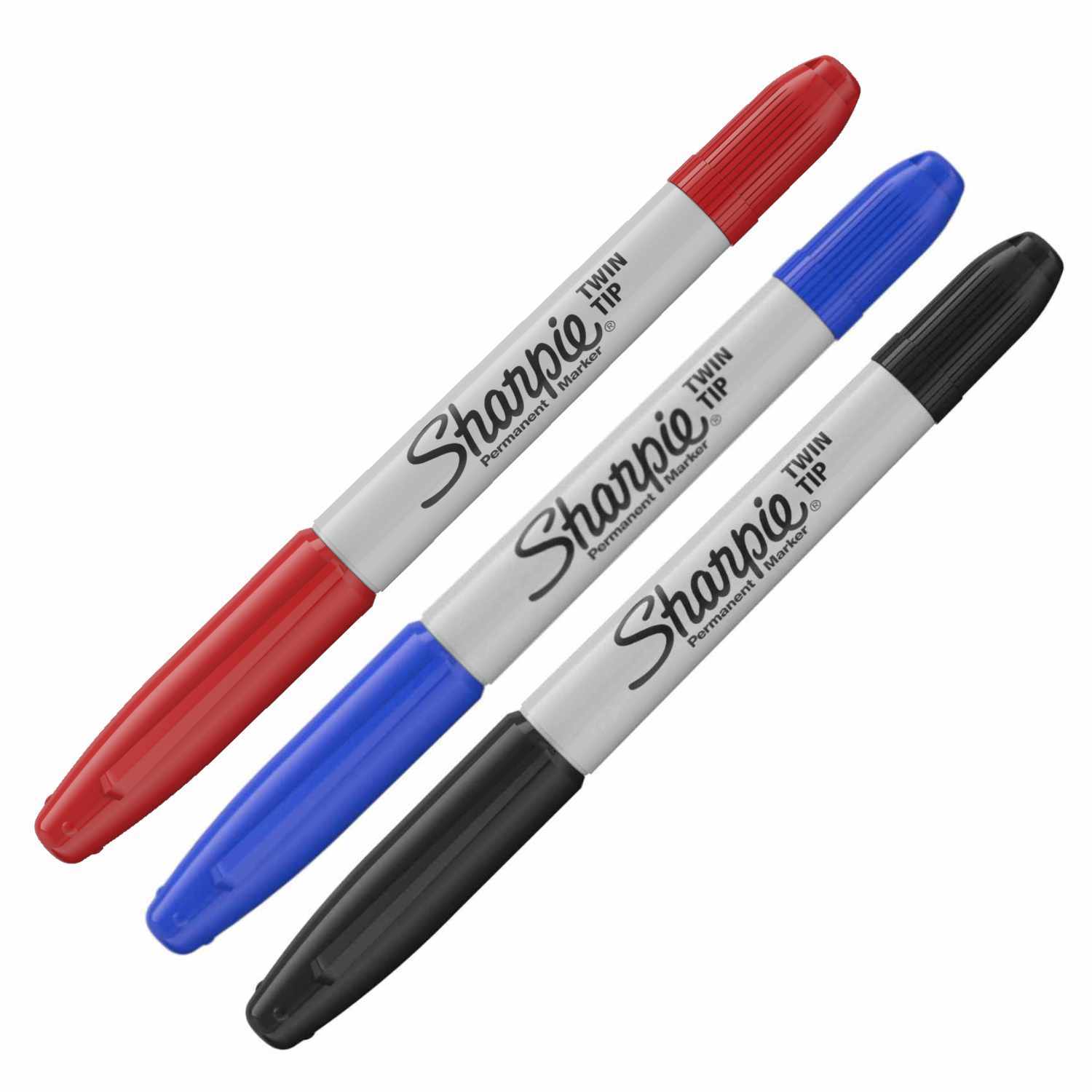 Sharpie Twin Tip Permanentmarker mit 2 Spitzen 0,9mm & 0,5mm schwarz