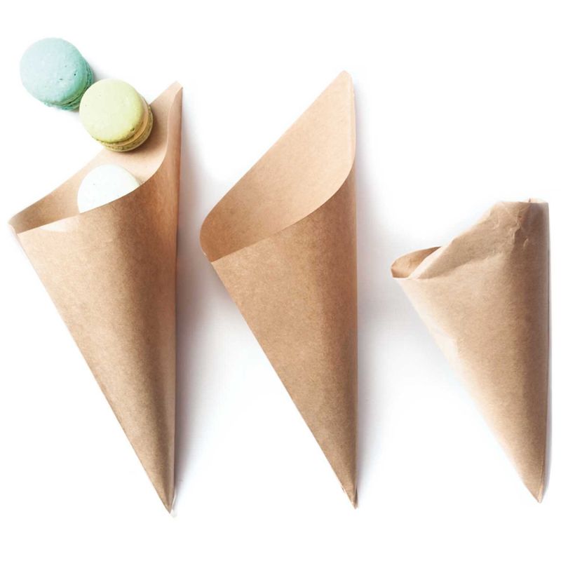 Rico Design Spitztüten Kraftpapier 170x170mm