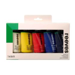 reeves Acrylfarben Set 5x75ml reeves Acrylfarben Set 5x75ml