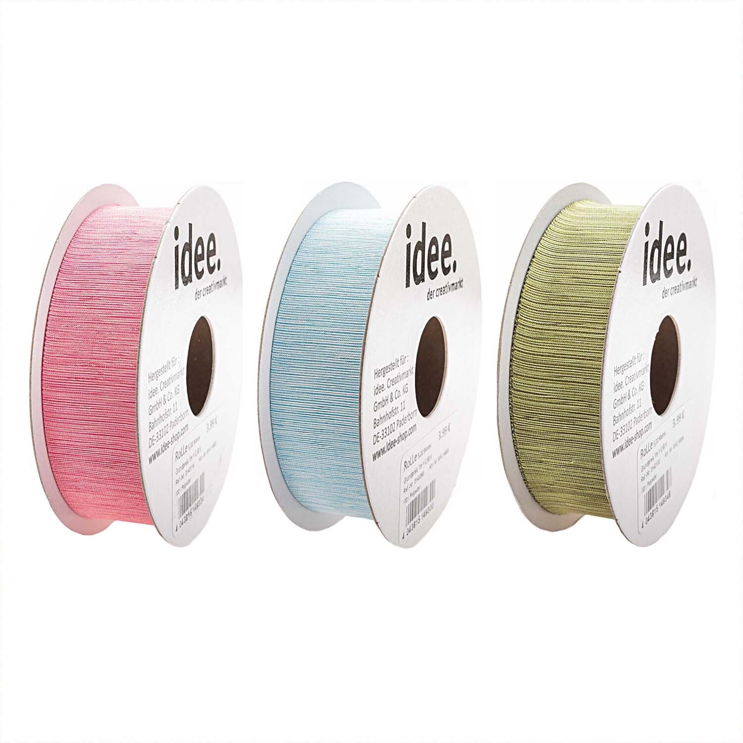Band 25mm 5m blau meliert
