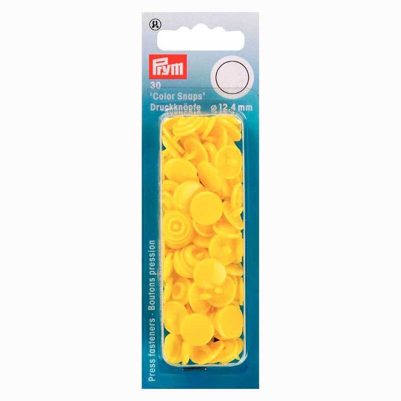 Prym Color Snaps Druckknöpfe hellgelb 12,4mm 30 Stück