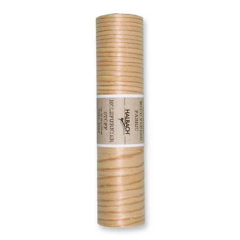 HALBACH Stoff Holzfurnier natur 20cm 1,25m