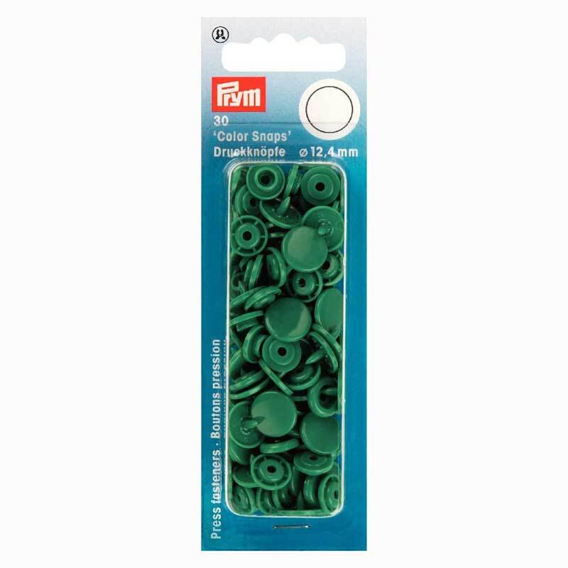 Prym Color Snaps Druckknöpfe gras 12,4mm 30 Stück