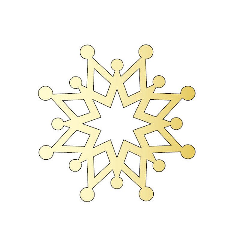 Rico Design Spiegel-Anhänger X-MAS gold 7,8x9cm