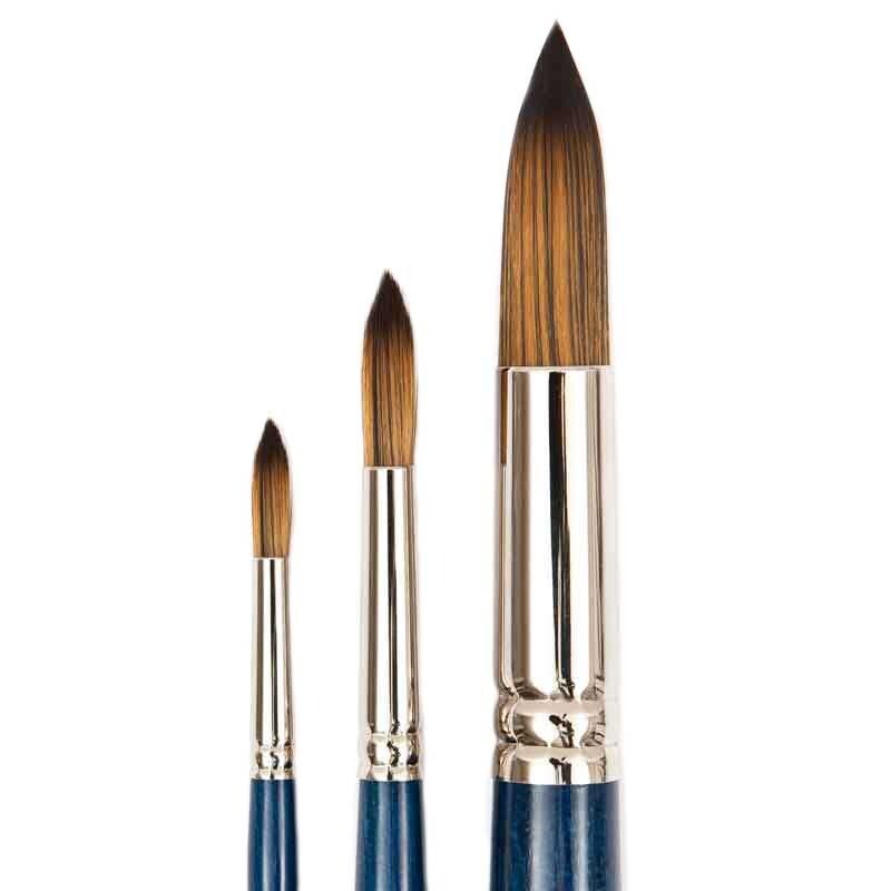 Rico Design Pinsel Art School Acryl Synthetic rund kurzer Stiel