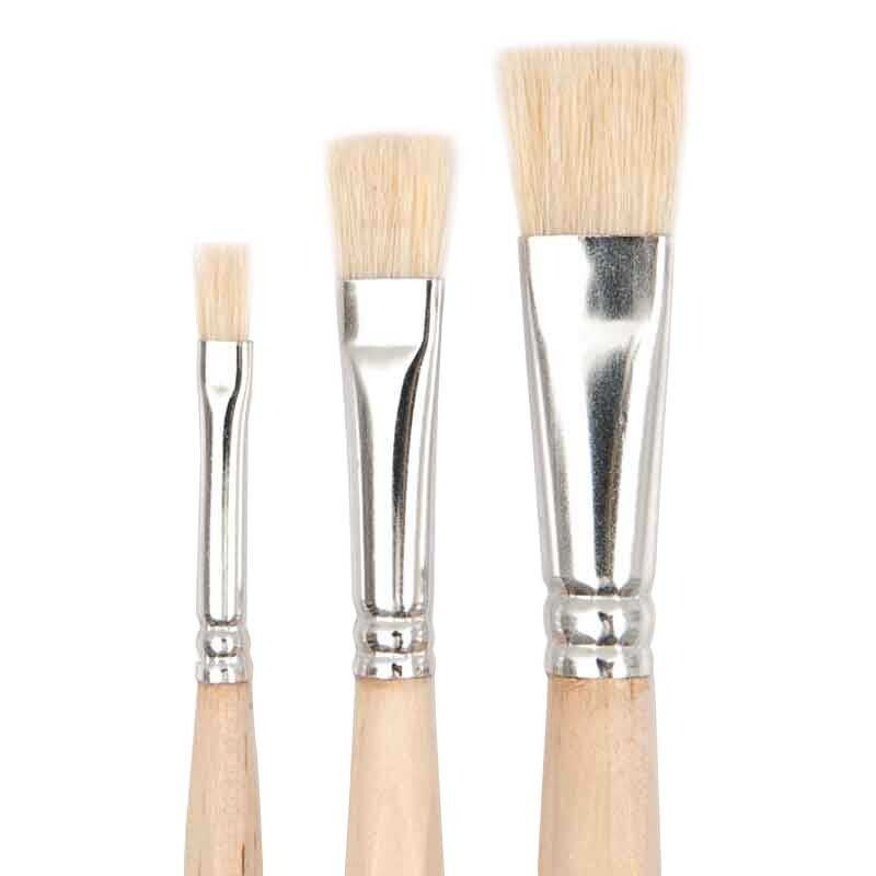 Rico Design Pinsel Hobby Borste Ergonomic flach