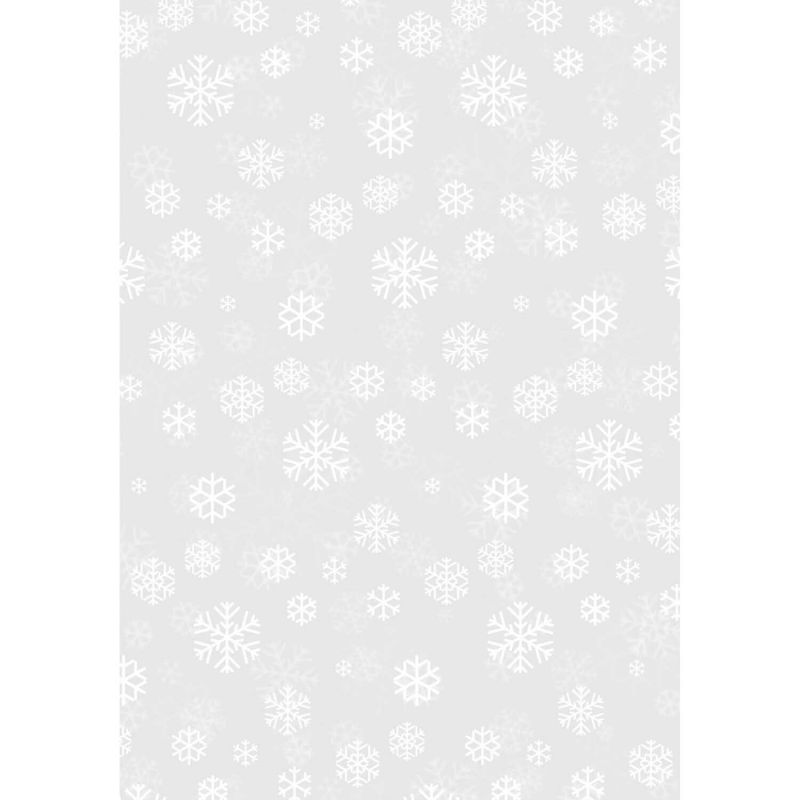 HEYDA Transparentpapier Schneekristalle 50x70cm 115g/m²
