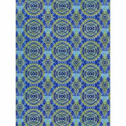 décopatch Papier Ornament grün-blau 3 Bogen décopatch Papier Ornament grün-blau 3 Bogen