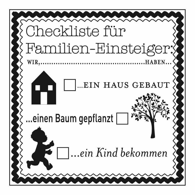 Rico Design Stempel Checkliste 9x9cm