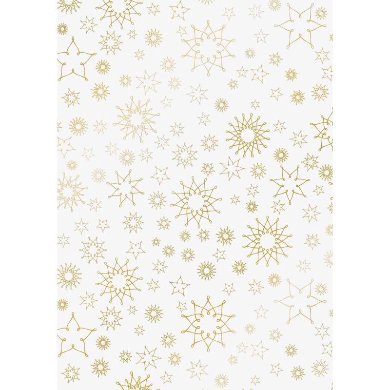 HEYDA Transparentpapier Stardust gold 50x70cm 115g/m²